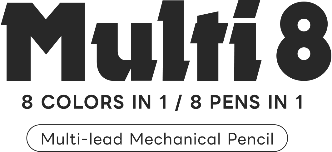 multi8 8 COLORS IN 1/8 PENS IN 1 Multi-lead Mechanical Pencil
